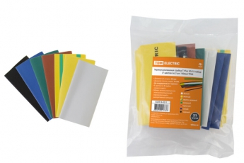 Термоусаживаемая трубка ТУТнг 30/15 набор (7 цветов по 3 шт. 100мм) | SQ0518-0511 | TDM