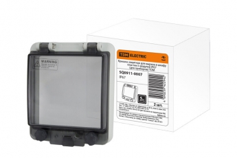 Крышка защитная для выреза в шкафу пластик 5 модулей IP67 (для приборов) (2шт/упак) | SQ0911-0007 | TDM