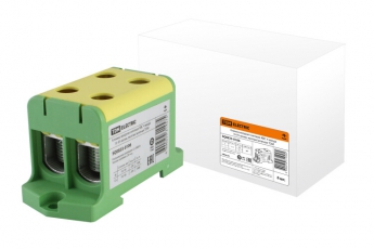 Клемма вводная силовая КВС 4 ввода 16-95 кв.мм. желтая/зеленаяTDM | SQ0833-0106 | TDM