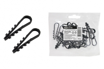 Дюбель-хомут ДХК-18 для круглого кабеля 11-18мм нейлон черный (100шт)  | SQ0539-0004 | TDM