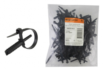 Хомут дюбельный ХД 7х150 черный (50шт)  | SQ0539-0022 | TDM