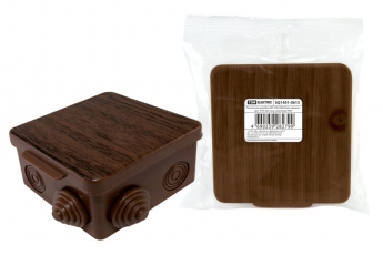 Коробка распределительная о/п 100х100х55мм, крышка, бук, IP54, 8вх. инд. штрихкод | SQ1401-0613 | TDM