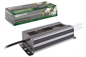 Блок питания 100Вт-12В-IP67 для светодиодных лент и модулей DC 12В, металл | SQ0331-0139 | TDM