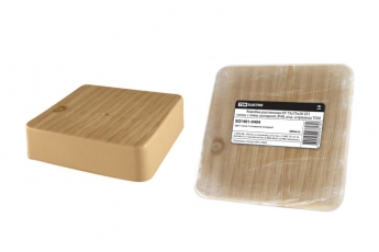 Коробка распределительная КР 75х75х20 о/п сосна, с клем. колодкой, IP40, инд. штрихкод | SQ1401-0404 | TDM