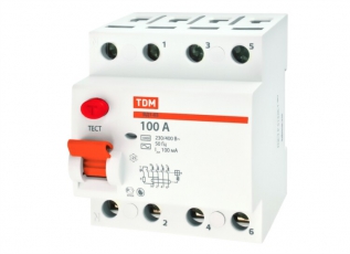 Выключатель дифференциальный (УЗО) ВД1-63 4п 16А 300мА тип AC | SQ0203-0027 | TDM