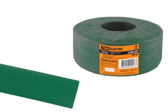 Термоусаживаемая трубка ТУТнг 40/20 зеленая (50 м/ролл)  | SQ0518-0095 | TDM