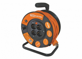 Удлинитель силовой УК10-004  (4 места/40м ПВС 2х1,0) | SQ1301-0522 | TDM