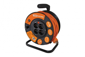 Удлинитель силовой УКз16-004  (4 места/40м ПВС 3х1,0) | SQ1301-0532 | TDM