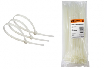 Хомут 8,8х1000мм нейлон (белый) (100шт)  | SQ0515-0145 | TDM