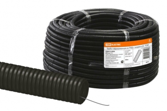 Труба гибкая гофрированная ПНД 32мм с протяжкой легкая (50 м) | SQ0413-0004 | TDM