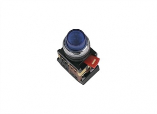 Кнопка ABLFP-22 синий d22мм неон/230В 1з+1р  | SQ0704-0007 | TDM