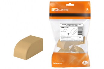 Заглушка кабельной трассы КМЗ 20х10 сосна (4 шт./комп.) | SQ0411-0232 | TDM