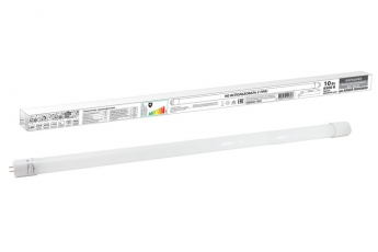 Лампа светодиодная НЛ-Т8-10 Вт-230 В-6500 К–G13, 600 мм, матовая, стекло, непов. Народная | SQ0340-1502 | TDM