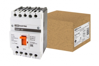 Автоматический выключатель ВА87-33 3Р 80А 18кА | SQ0751-0009 | TDM