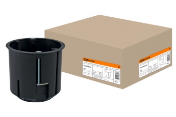 Коробка распределительная с/у 73х73 с саморезами, металлические лапки (для полых стен) | SQ1403-0010 | TDM