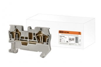 Зажим клеммный безвинтовой (ЗКБ) 6 мм2 52А серый | SQ0822-0007 | TDM