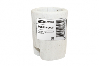 Патрон керамический E14 (контакты медь, гильза медь) | SQ0319-0005 | TDM