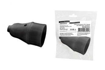 Кабельная розетка 2П+3 черная 16А 250B серии 