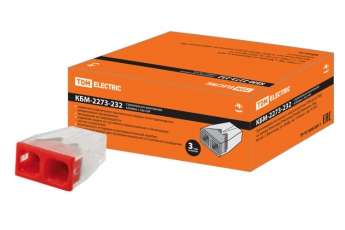 Строительно-монтажная клемма КБМ-2273-232 (2,5мм2) с пастой | SQ0517-0111 | TDM