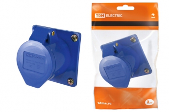 Розетка 423 скрытая 2Р+РЕ 32А 220В IP44  | SQ0604-0014 | TDM