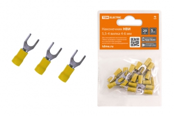 Наконечник НВИ 5,5-4 вилка 4-6мм (20шт) | SQ0568-0018 | TDM
