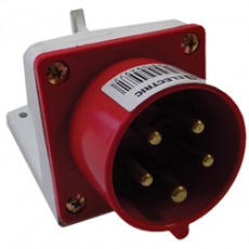 Вилка 525 стационарная 3Р+РЕ+N 32А 380В IP44  | SQ0605-0016 | TDM