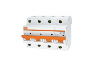 Выключатель автоматический четырехполюсный ВА47-100 50А C 10кА | SQ0207-0085 | TDM