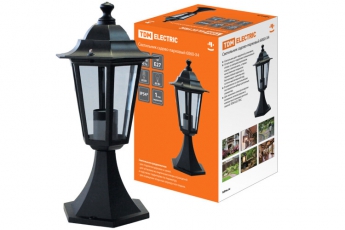 Светильник садово-парковый ЛБУ 6060-04 60Вт ЛН/КЛЛ/LED E27 IP33 шестигранник, стойка | SQ0330-0004 | TDM