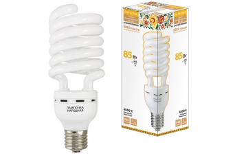 Лампа энергосберегающая КЛЛ 85Вт Е40 840 cпираль НЛ-HS | SQ0347-0044 | TDM