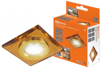 Светильник точечный встраиваемый под лампу СВ 03-02 MR16 50Вт G5.3 коричневый/золото | SQ0359-0045 | TDM