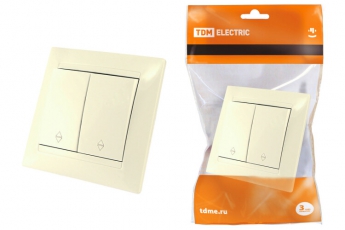 Выключатель на 2 направления 2 кл. 10А сл. кость 