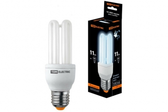 Лампа энергосберегающая КЛЛ 13Вт Е27 840 U образная 3U 41х126мм | SQ0323-0042 | TDM