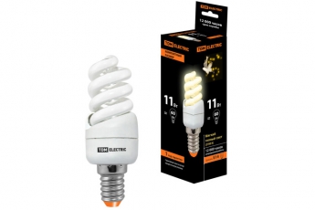 Лампа энергосберегающая КЛЛ 11Вт E14 827 cпираль FSТ2 КОМПАКТ 35х98мм | SQ0323-0174 | TDM