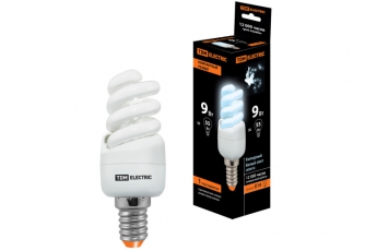 Лампа энергосберегающая КЛЛ 9Вт E14 840 cпираль FSТ2 КОМПАКТ 35х95мм | SQ0323-0172 | TDM