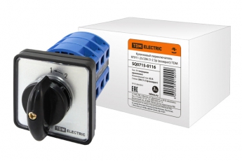 Кулачковый переключатель КПУ11-25/206 (1-2 3р (возврат)) | SQ0715-0116 | TDM