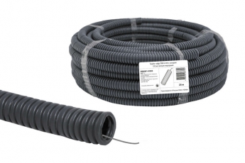 Труба гибкая гофрированная ПВХ 40мм с протяжкой лёгкая народная (25м) | SQ0401-0305 | TDM