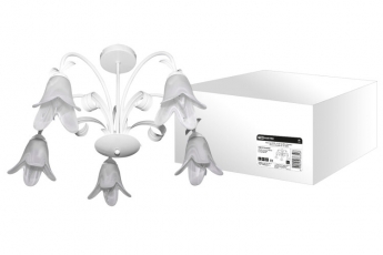 Люстра НCБ 12-04 Адель 5х40Вт ЛН Е14 белый | SQ0370-0018 | TDM