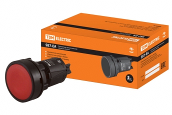 Кнопка переключатель SB7-EA45 d22мм 1з+1р красная | SQ0746-0022 | TDM