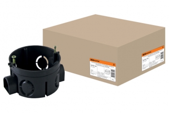 Коробка установочная 65х40 стыковочные узлы с саморезами | SQ1402-1102 | TDM