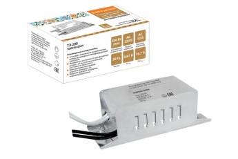 Трансформатор электронный ТЭ-200 220В/12В 70-200Вт нар. | SQ0360-0004 | TDM