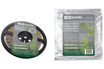 Лента светодиодная SMD3528 4,8Вт 12В красный IP54 5м | SQ0331-0025 | TDM