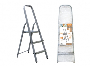 Стремянка стальная ССт-3, 3 ступени с цинковым покрытием, стальной профиль, h=600 мм, Народная | SQ1028-0110 | TDM