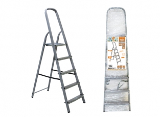 Стремянка стальная ССт-5, 5 ступеней с цинковым покрытием, стальной профиль, h=1050 мм, Народная | SQ1028-0112 | TDM