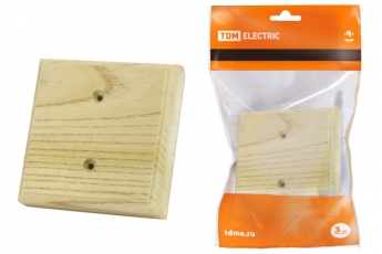 Накладка на бревно деревянная универсальная НБУ 1П 95х95 мм, сосна | SQ1821-0257 | TDM