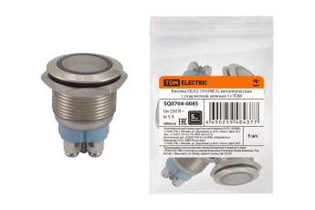 Кнопка EB2Q-1910NE/G металлическая с подсветкой зеленая 1з  | SQ0704-0085 | TDM