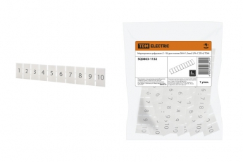 Маркировка цифровая (1-10) для клемм ЗНН-1,5мм2 (Ph-C ZB 4) | SQ0803-1132 | TDM