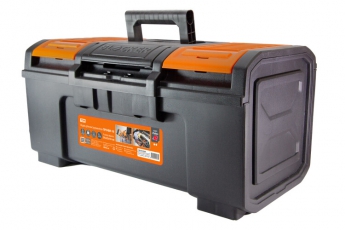 Ящик для инструментов ПРОФИ-16, 39х22х16 см, усилен., замок-автомат, лоток, органайзеры, «Рубин» | SQ1032-0204 | TDM