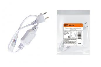 Сетевой шнур для неона SMD2835-220 В круглого, | SQ0331-1538 | TDM