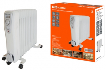 Масляный обогреватель МО-11, 2500 Вт, 11 секций, регул. мощн. (850/1650/2500 Вт), термостат, | SQ2501-0903 | TDM