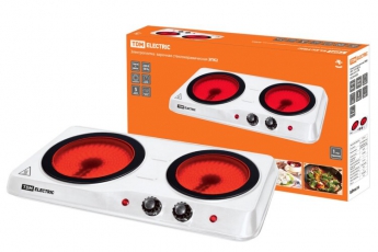 Электроплитка двухконф. ЭПК2 230 В, 1200+800 Вт, керам. Диск | SQ2504-0006 | TDM